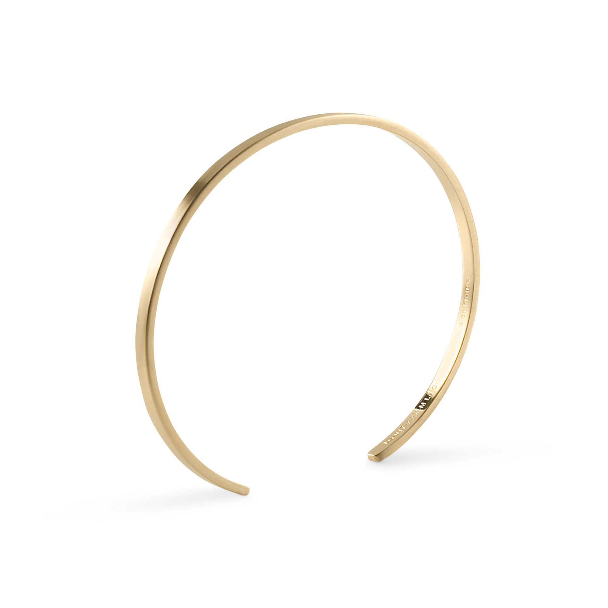 7g Brushed Yellow Gold Ribbon Bracelet